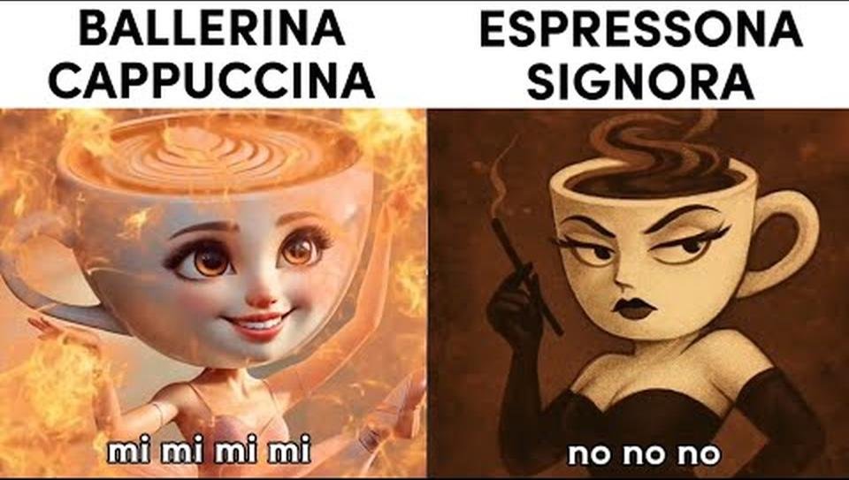 Ballerina Cappucina VS Espressona Signora
Italian brainrot meme