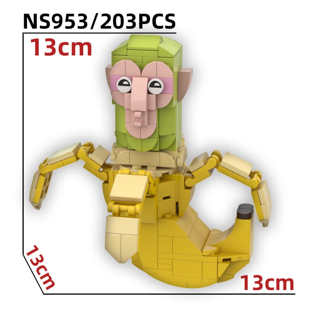 Chimpanzini Bananini lego brick toy figure