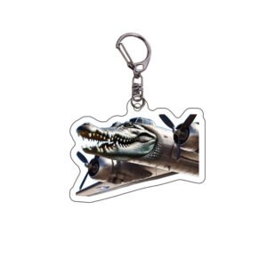 Italian Brainrot Bombardiro Crocodilo Keychain
