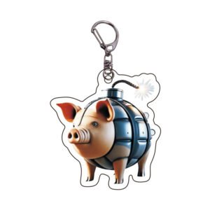 Italian Brainrot Svinino Bombondino Keychain