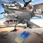 Bombardiro Crocodilo brick toy action figure